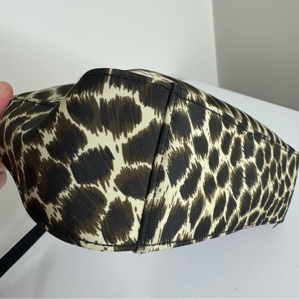 Kathy Ireland Y2K Vintage‎ Animal Print Leopard Neutral Shoulder Bag Nylon